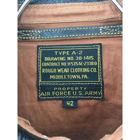  RAINBOW COUNTRY フライトジャケット レザー TYPE A-2 SIZE 42 W535AC-23380 ブラウン