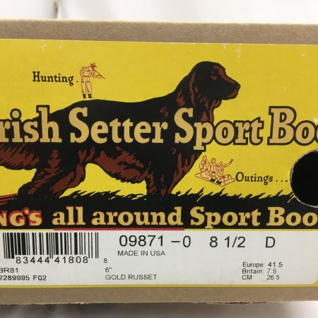  RED WING レッドウィング ゴールドラセット アイリッシュセッター ブーツ プレーントゥ 09871-0 ブラウン