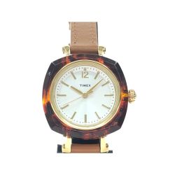 ▼▼ TIMEX タイメックス レディース腕時計 クオーツ べっ甲柄 ヘレナ Helena TW2P70000 Aランク