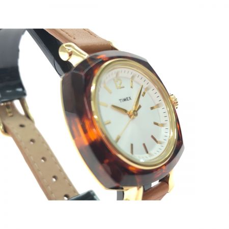  TIMEX タイメックス レディース腕時計 クオーツ べっ甲柄 ヘレナ Helena TW2P70000