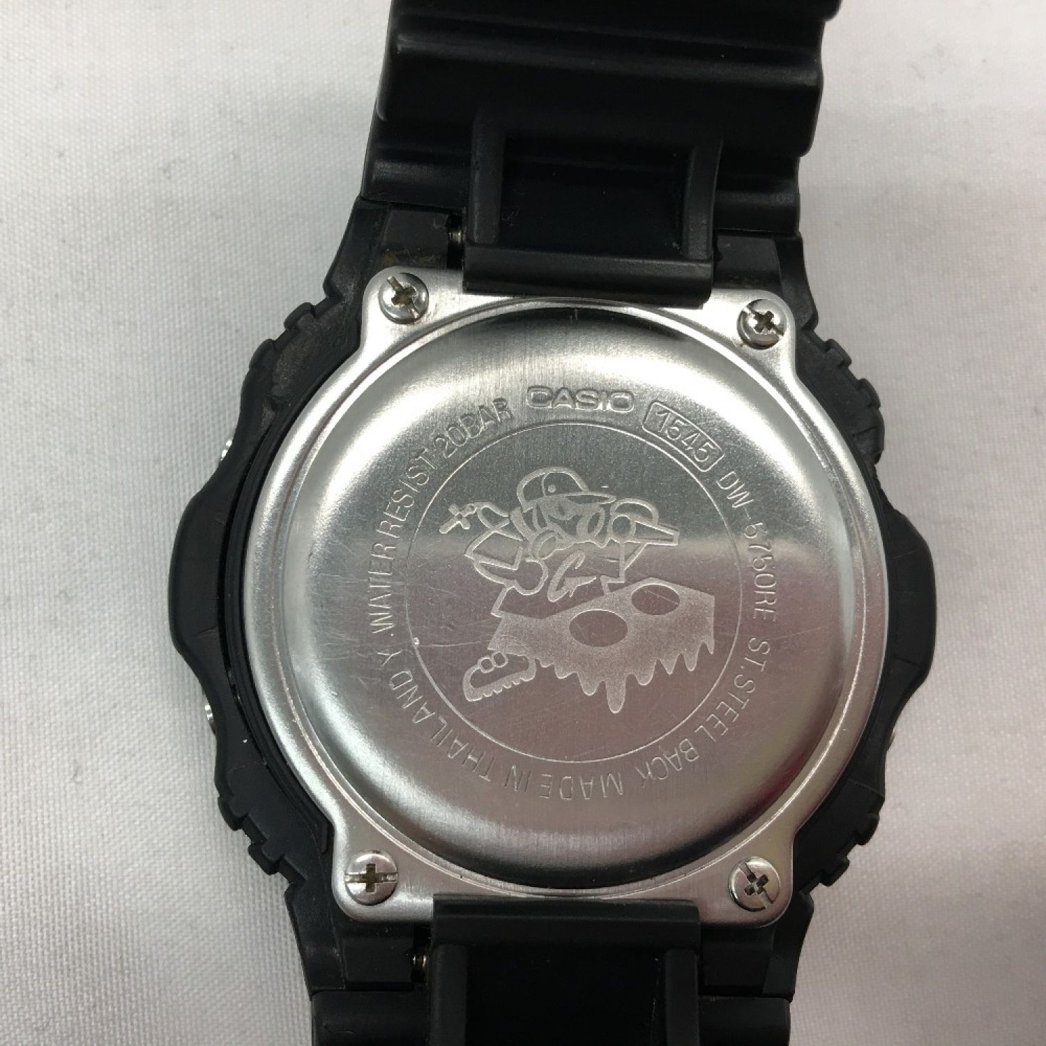 中古】 CASIO カシオ G-SHOCK リアルブラック レッドアイ ブラック反転 ...