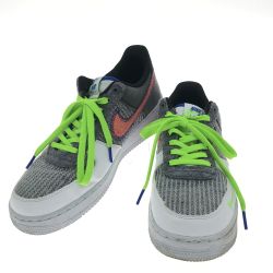 ▼▼ NIKE ナイキ メンズスニーカー AIR FORCE1 ’07 ホワイト グレー ホワイト・グレー・レッド・グリーン Bランク