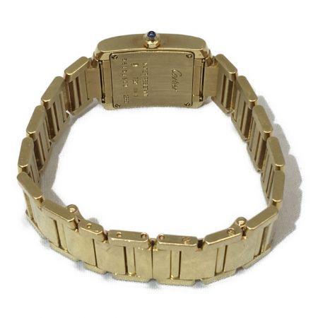 Cartier カルティエ レディース腕時計 クオーツ タンクフランセーズ 18K 金無垢 2385｜中古｜なんでもリサイクルビッグバン