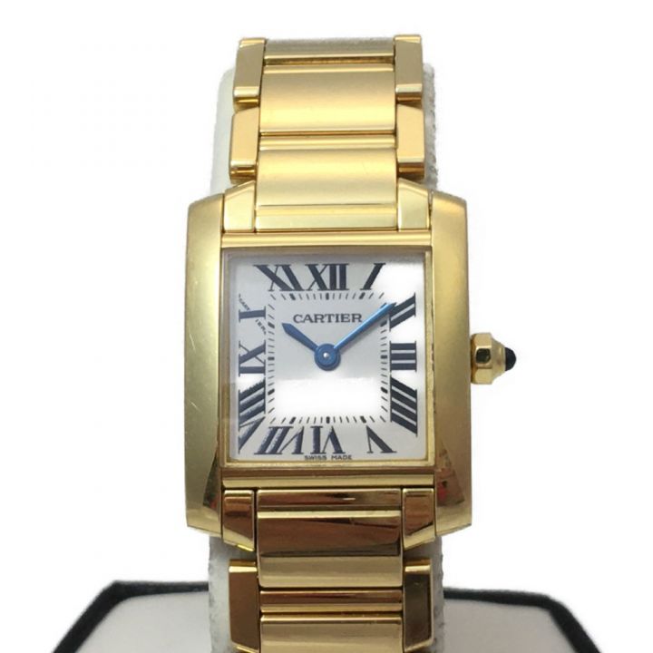 Cartier カルティエ レディース腕時計 クオーツ タンクフランセーズ 18K 金無垢 2385｜中古｜なんでもリサイクルビッグバン