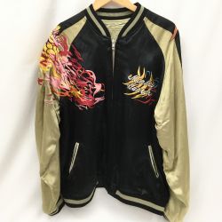 ▼▼  スカジャン リバーシブル モンハン モンスターハンター 5周年記念 SIZE XL ブラック×ゴールド Bランク