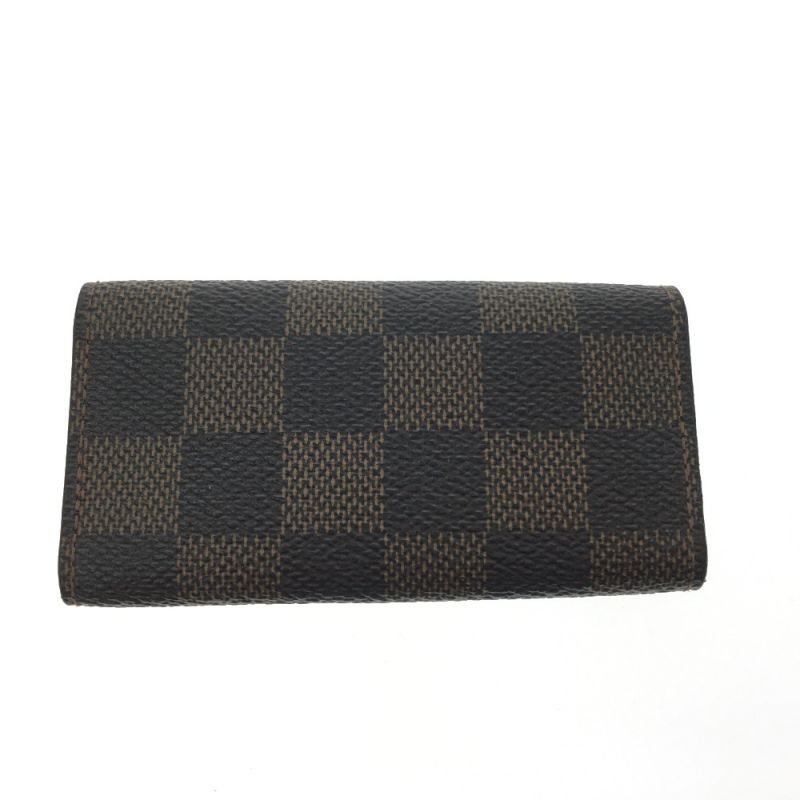 中古】 LOUIS VUITTON キーケース 4連 ダミエ ミュルティクレ4 糸切れ