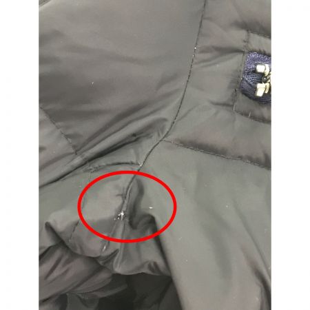  DIESEL ディーゼル ダウンジャケット Mサイズ 破れあり ブラック x ブルー