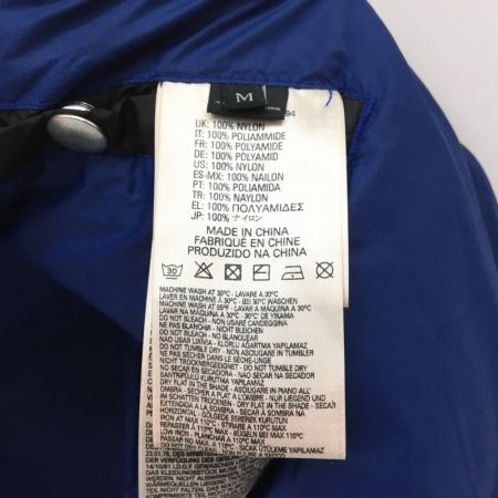  DIESEL ディーゼル ダウンジャケット Mサイズ 破れあり ブラック x ブルー