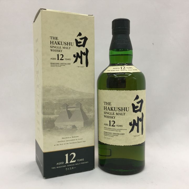 北海道内限定発送】 SUNTORY サントリー シングルモルトウイスキー 白州 12年 700ml 未開栓｜中古｜なんでもリサイクルビッグバン