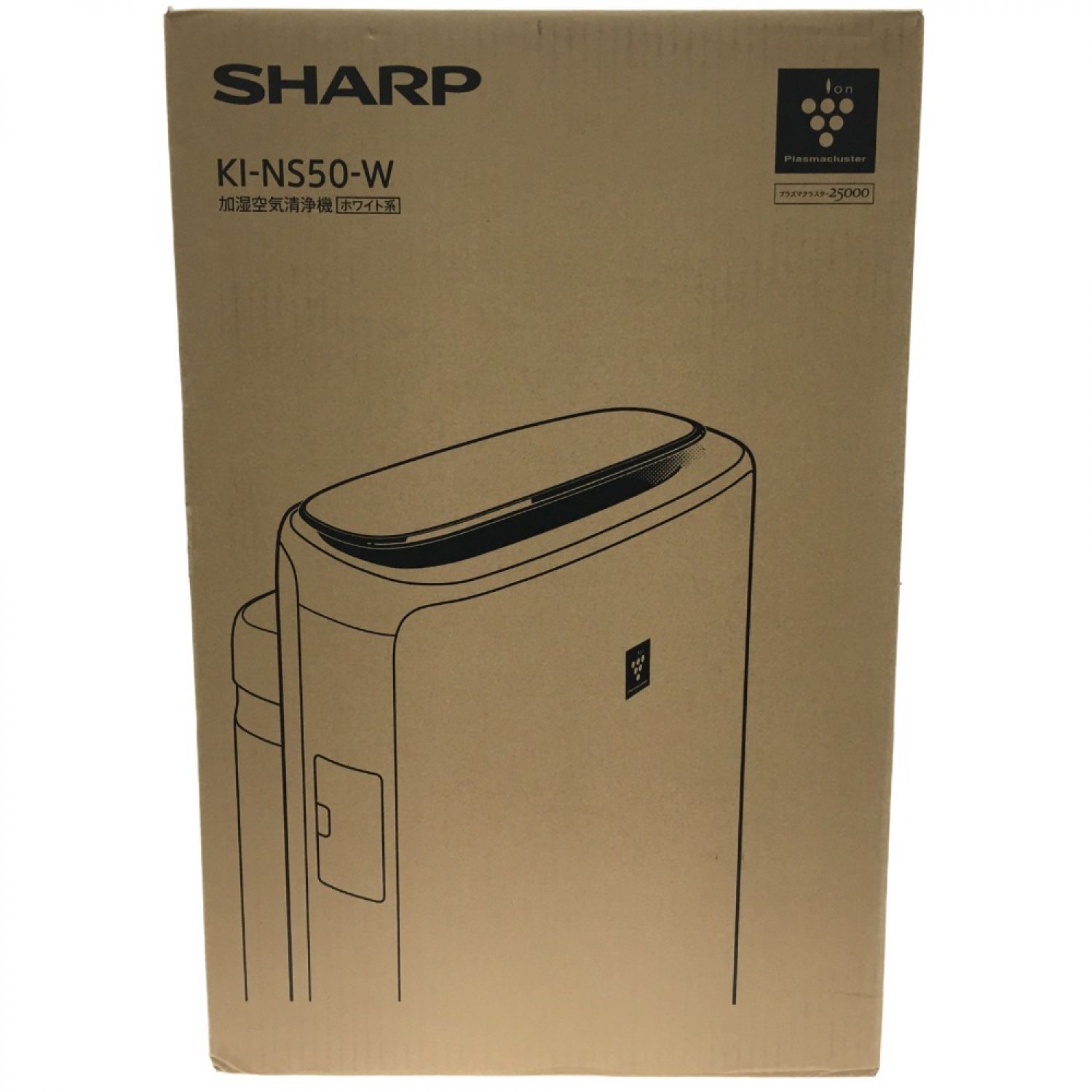 SHARP◆シャープ加湿空気清浄機 KI-NS50-W ホワイト