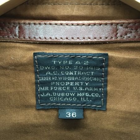  THE FEW フライトジャケット TYPE A-2 SIZE 36 30-1415 ブラウン