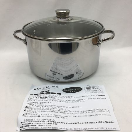  MEYER 両手鍋 MAXIM 24㎝ IH対応 ステンレス フッ素樹脂加工