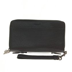 ▼▼ COACH コーチ レザー ダブル ジップ トラベル オーガナイザ F67624 ブラック Aランク