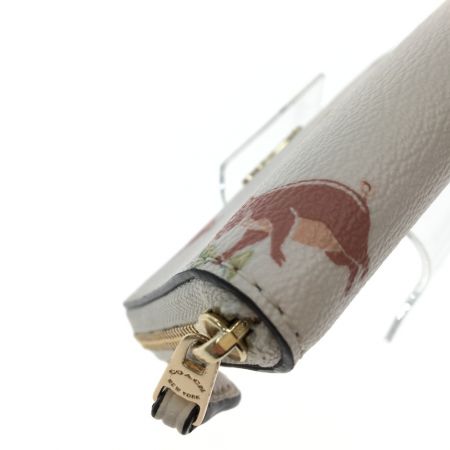  COACH コーチ レディースコンパクトウォレット ピッグプリント  F87916 ホワイト