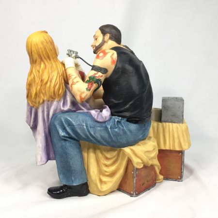   タトゥースタジオフィギュア TATOO-MAN & WOMAN レジン製 置物 オブジェ