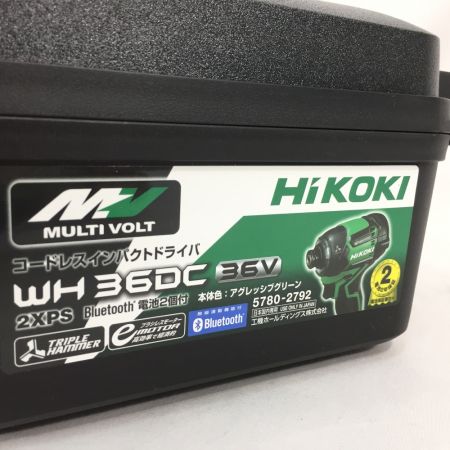  HiKOKI ハイコーキ 36V マルチボルト コードレスインパクトドライバ WH36DC アグレッシブグリーン