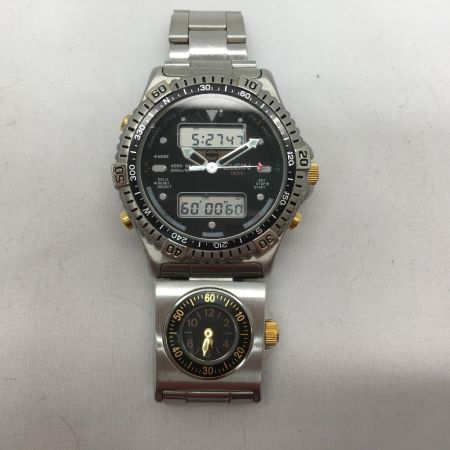 【中古】 ELGIN エルジン メンズ腕時計 クオーツ デジアナ エア