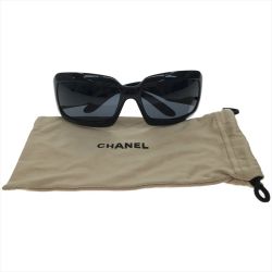 ▼▼ CHANEL シャネル アイウェア サングラス ココマーク シェル 5076-H ブラック Bランク