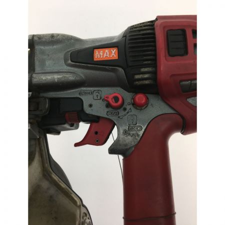  MAX マックス エア釘打ち スーパーネイラ 65mm ケース付属 強い汚れ HN-65N2 ブラック x レッド