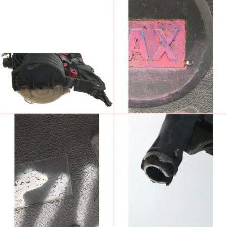  MAX マックス エア釘打ち スーパーネイラ 65mm ケース付属 強い汚れ HN-65N2 ブラック x レッド