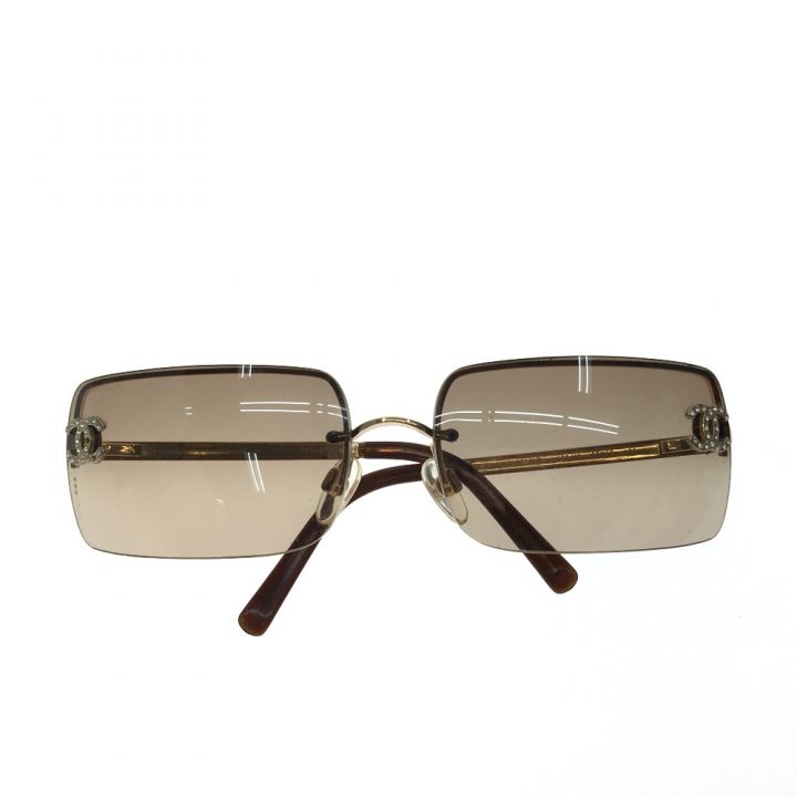 CHANEL シャネル アイウェア サングラス ココマーク ラインストーン一