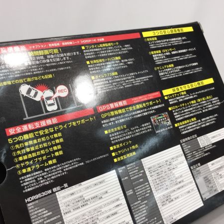  COMTEC 車内向けカメラ搭載 2カメラドライブレコーダー HDR953GW microSDカード欠品