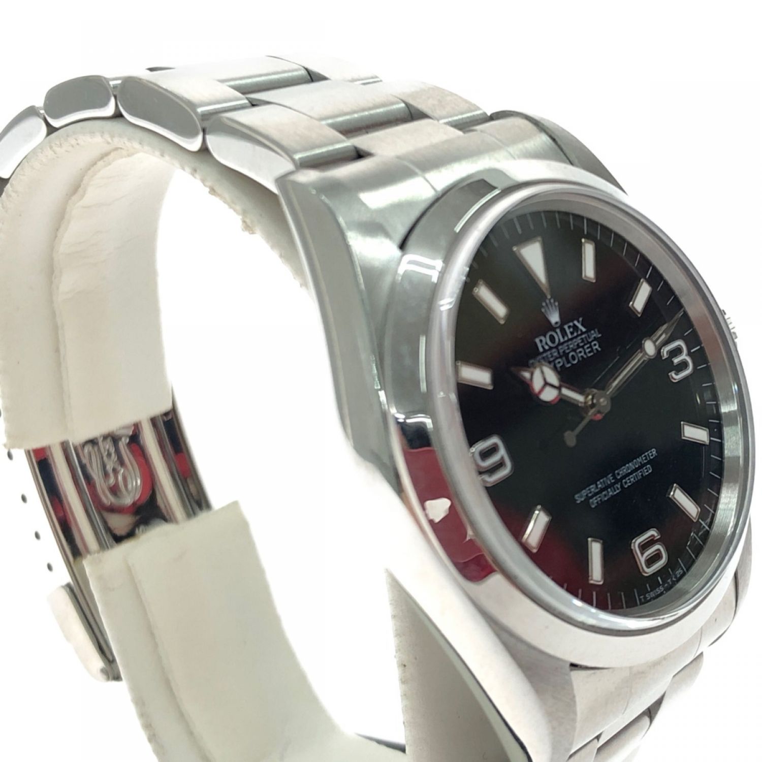 ロレックス ROLEX エクスプローラー I 14270 自動巻き 腕時計 SS シルバー