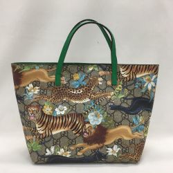 ▼▼ GUCCI グッチ レディーストートバッグ キッズバッグ GGタイガー 410812 Bランク