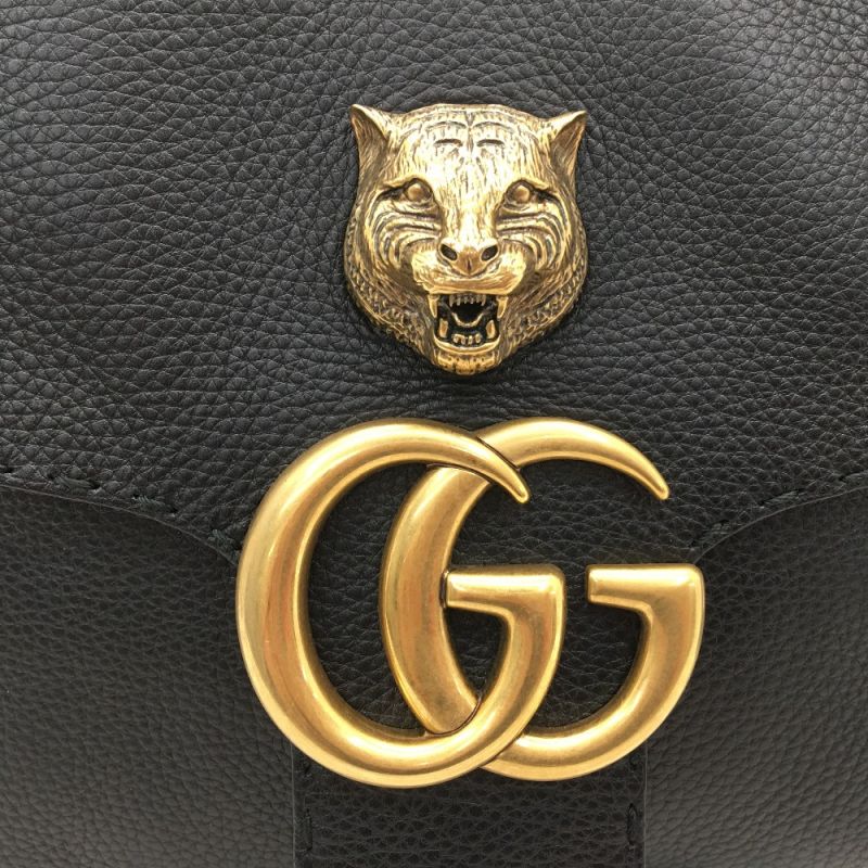 中古】 GUCCI グッチ ショルダーバッグ GGマーモント キャットヘッド 