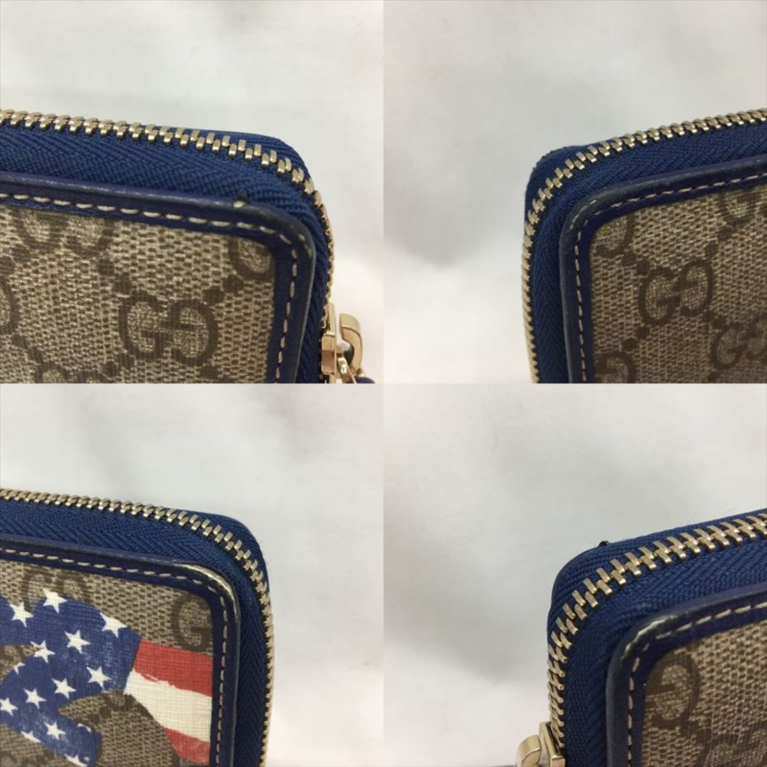 中古】 GUCCI グッチ ユニセックス 長財布 ラウンドファスナー GG