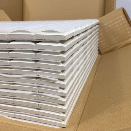  LIXIL リクシル エコカラット ヴィーレ 30角ネット張り 11シート入 2箱 ECO-30NET/WE1 (3)