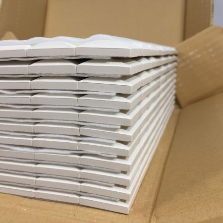  LIXIL リクシル エコカラット ヴィーレ 30角ネット張り 11シート入 2箱 ECO-30NET/WE1 (4)