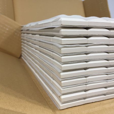  LIXIL リクシル エコカラット ヴィーレ 30角ネット張り 11シート入 2箱 ECO-30NET/WE1 (4)