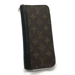 ▼▼ LOUIS VUITTON ルイヴィトン ラウンドファスナー モノグラム マカサー ヴェルティカル M60109 Bランク