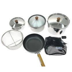 ▼▼  ユニフレーム UNIFLAME クッカー 鍋 フライパン セット fan5  Aランク