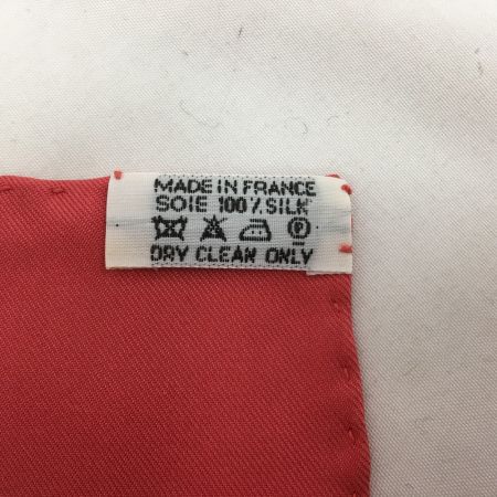  HERMES エルメス シルク スカーフ CLERC カレ90 【ガラの夕べ】 ピンクｘ天使柄