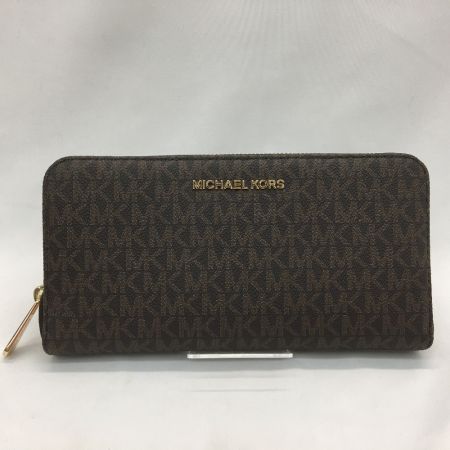  MICHAEL KORS マイケルコース ジェット セット トラベル シグネチャー ウォレット 35H8GTVT1B ブラウン