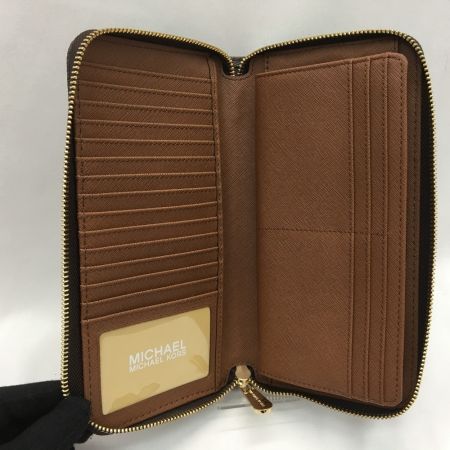  MICHAEL KORS マイケルコース ジェット セット トラベル シグネチャー ウォレット 35H8GTVT1B ブラウン