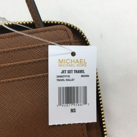  MICHAEL KORS マイケルコース ジェット セット トラベル シグネチャー ウォレット 35H8GTVT1B ブラウン