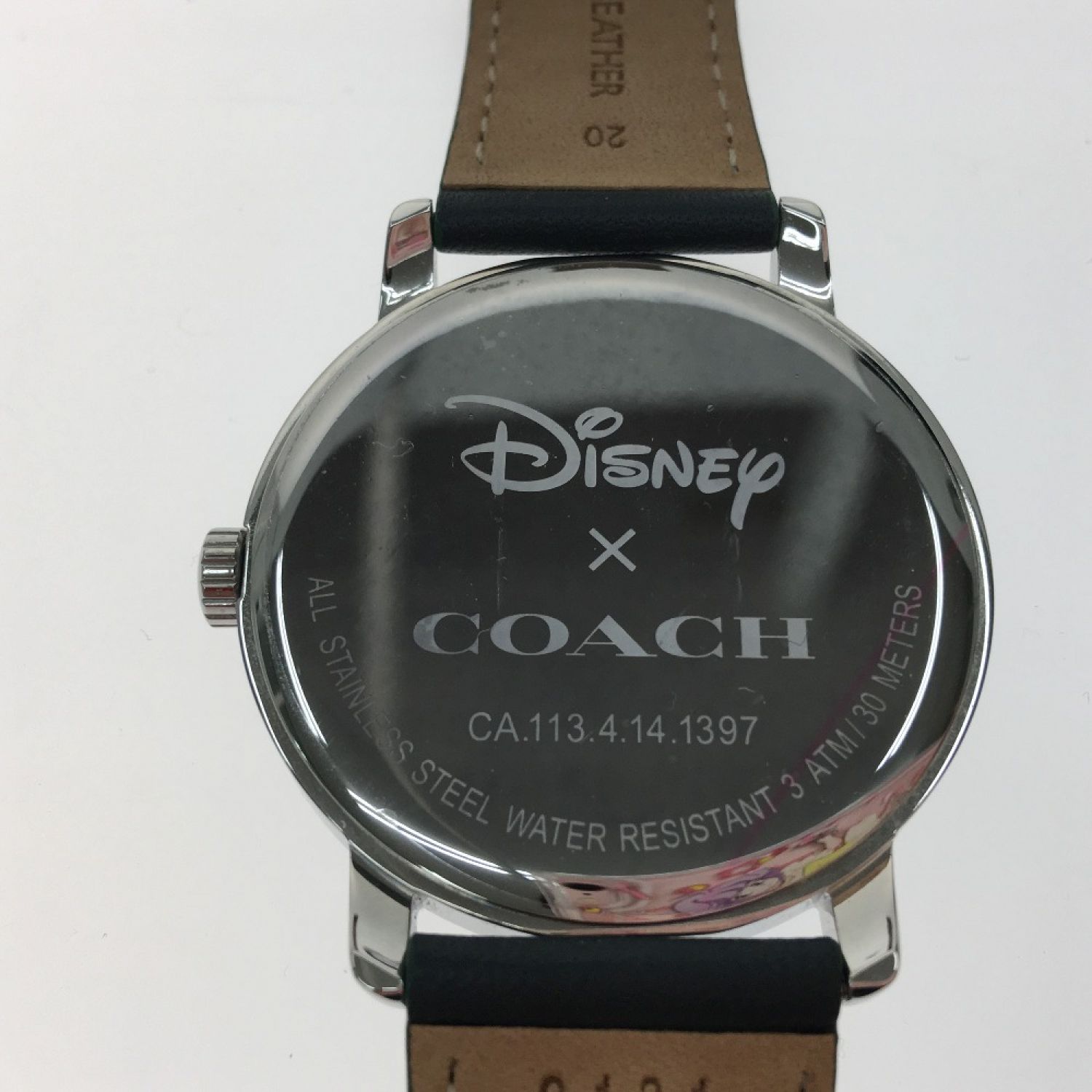 中古】 COACH コーチ レディース腕時計 クオーツ ディズニーコラボ