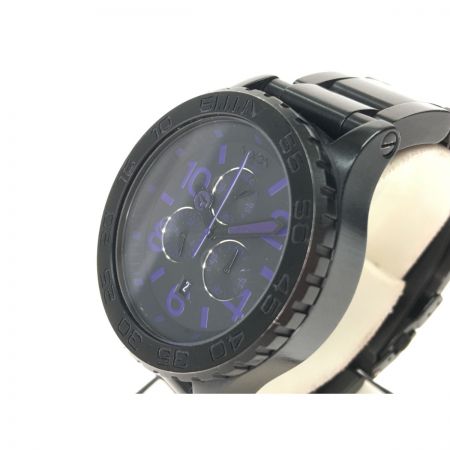  NIXON ニクソン メンズ腕時計 クオーツ クロノグラフ デイト THE 42-20 ブラック