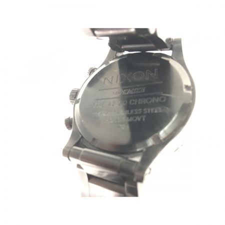  NIXON ニクソン メンズ腕時計 クオーツ クロノグラフ デイト 42-20 ブラック