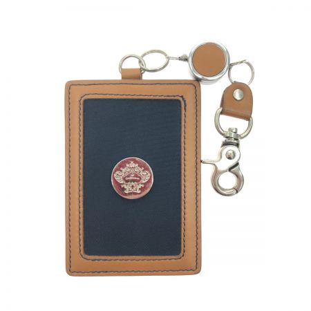  Orobianco オロビアンコ リールパスケース 定期入れ ブラウン×ブラック