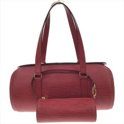 ▼▼ LOUIS VUITTON ルイヴィトン レディース ハンドバッグ エピ スフロ バレルバッグ M52227 レッド Bランク