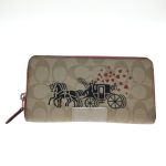 COACH コーチ 長財布 レザー F73134 ブラウン - 中古バッグ・財布小物  