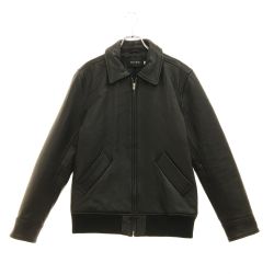 ▼▼ moussy マウジ メンズ レザージャケット ラムレザー Mサイズ ブラック Bランク