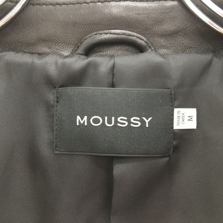  moussy マウジ メンズ レザージャケット ラムレザー Mサイズ ブラック