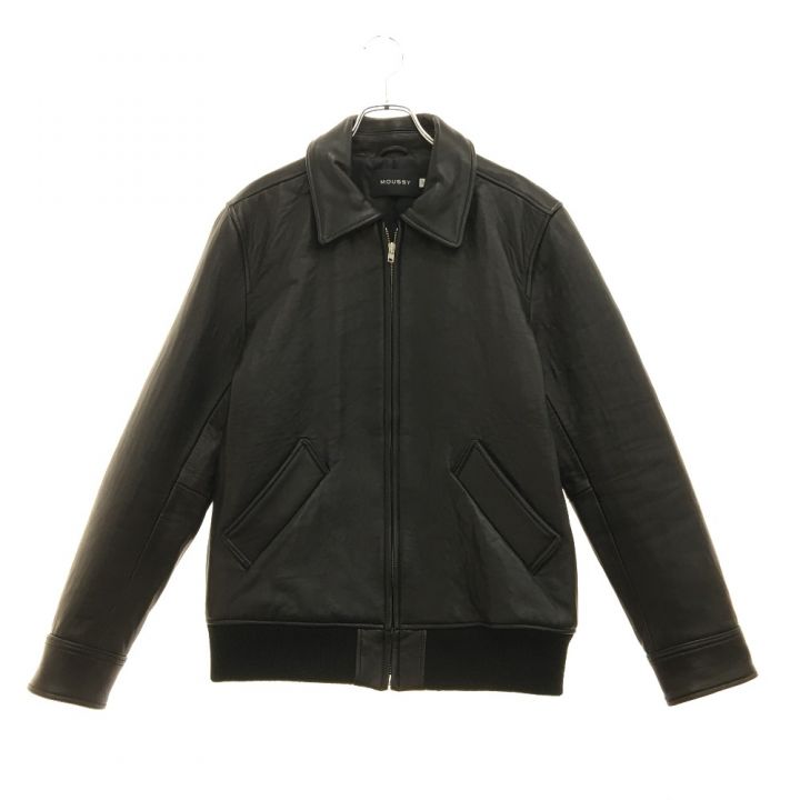 moussy マウジ メンズ レザージャケット ラムレザー Mサイズ ブラック