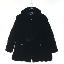 ▼▼ ITALIYA イタリヤ レディースジャケット ベルベット×タイガー 日本製 サイズ9 ブラック Bランク