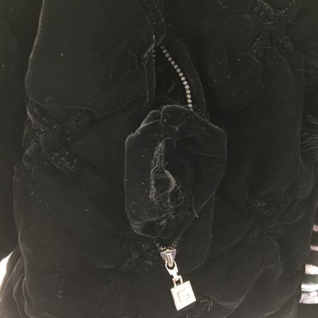  ITALIYA イタリヤ レディースジャケット ベルベット×タイガー 日本製 サイズ9 ブラック